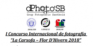 I Concurso Internacional de fotografía “La Carxofa – Flor D’Hivern 2018”