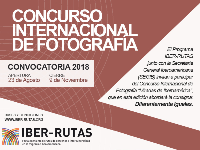 Concurso internacional de fotografía “Diferentemente Iguales” 2018