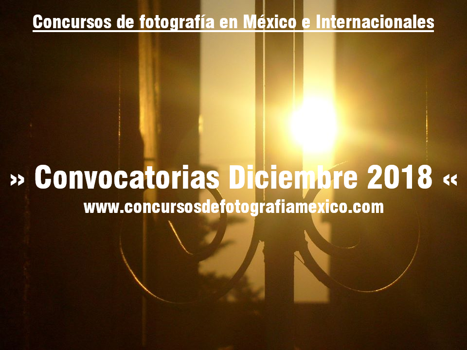 Concursos de Fotografía México e Internacionales - Diciembre 2019