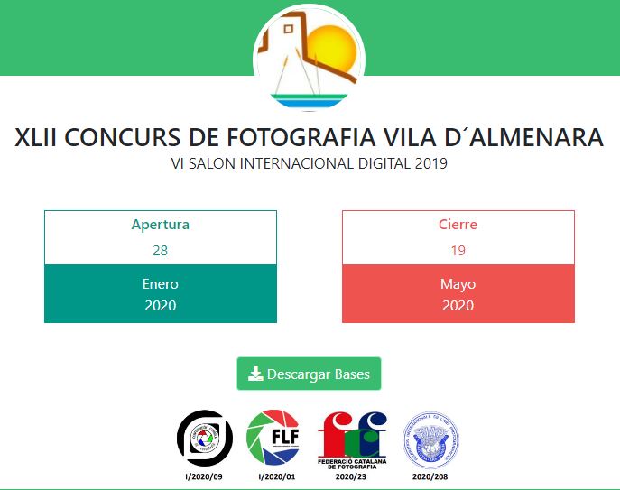 XLII Concurso de Fotografía Villa de Almenara 2020