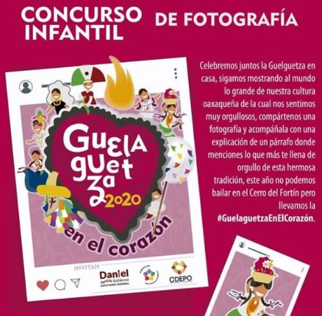 Concurso de Fotografía Infantil "Guelaguetza 2020 en el corazón"
